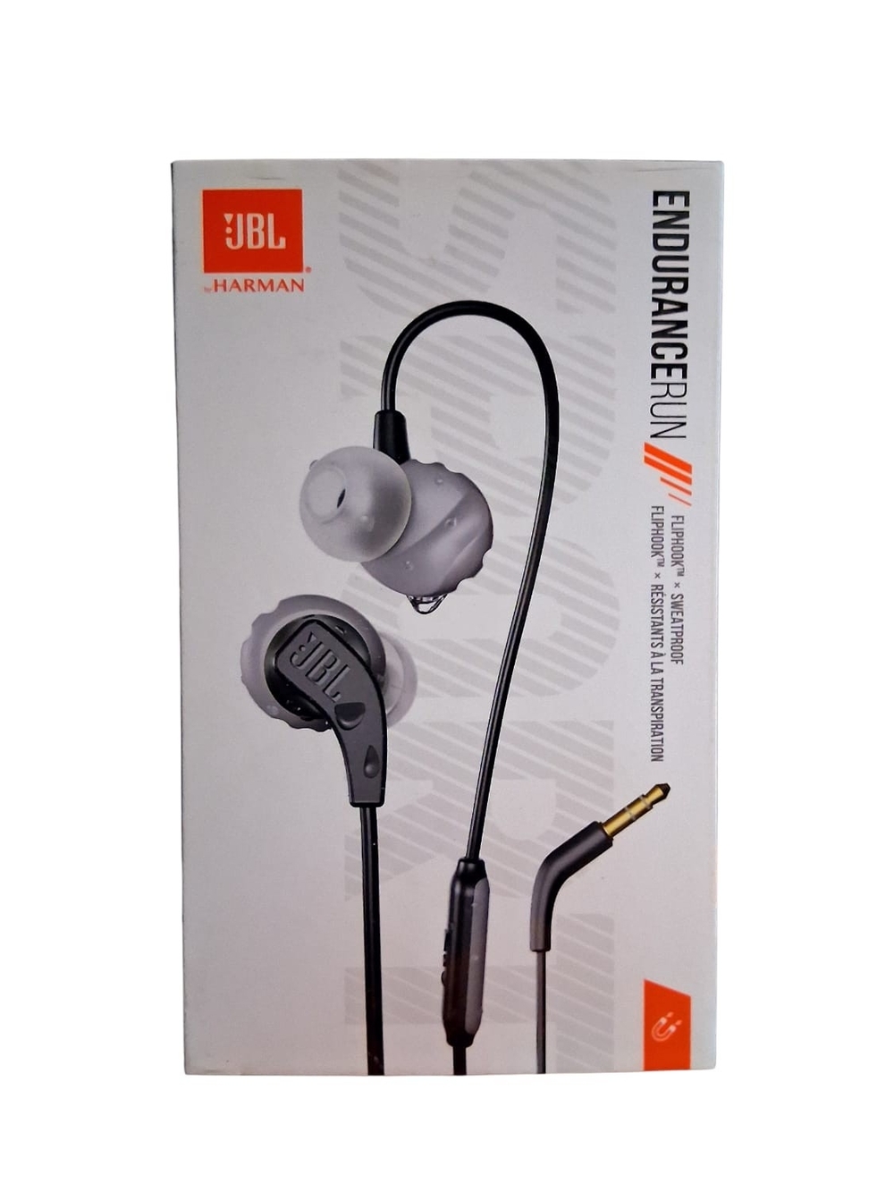 JBL Endurance Run Sport Earbuds — Black/Grey New